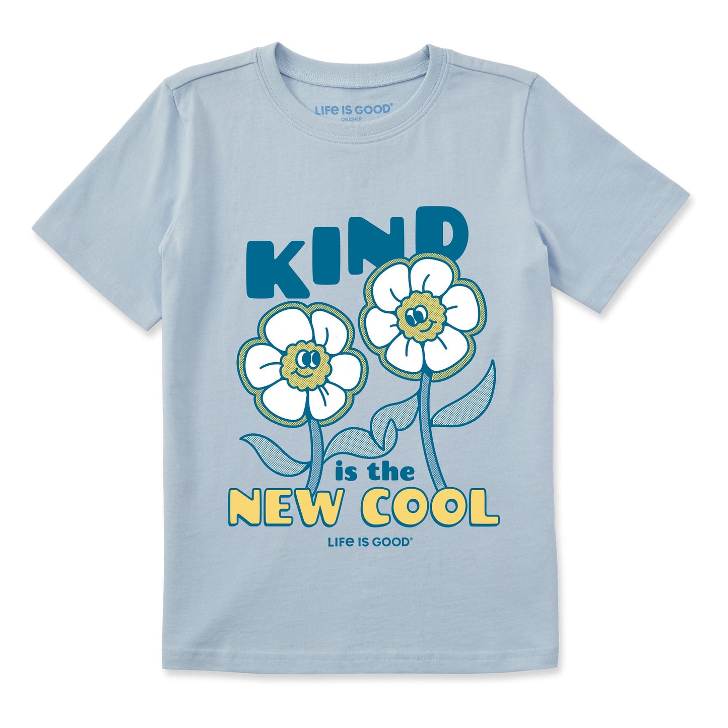 Kids Kind is the New Cool Flowers Short Sleeve Crusher Tee