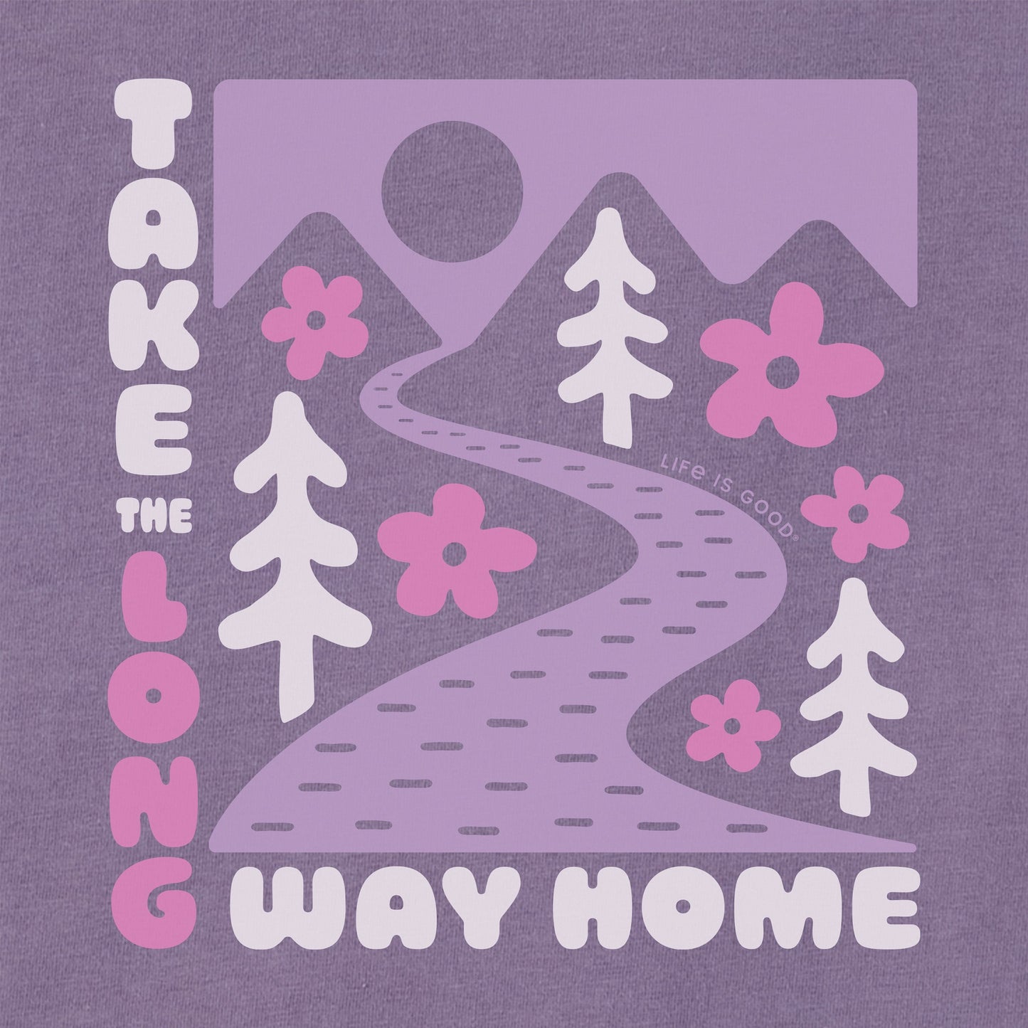 Kids Long Way Home Flowers Short Sleeve Crusher Tee