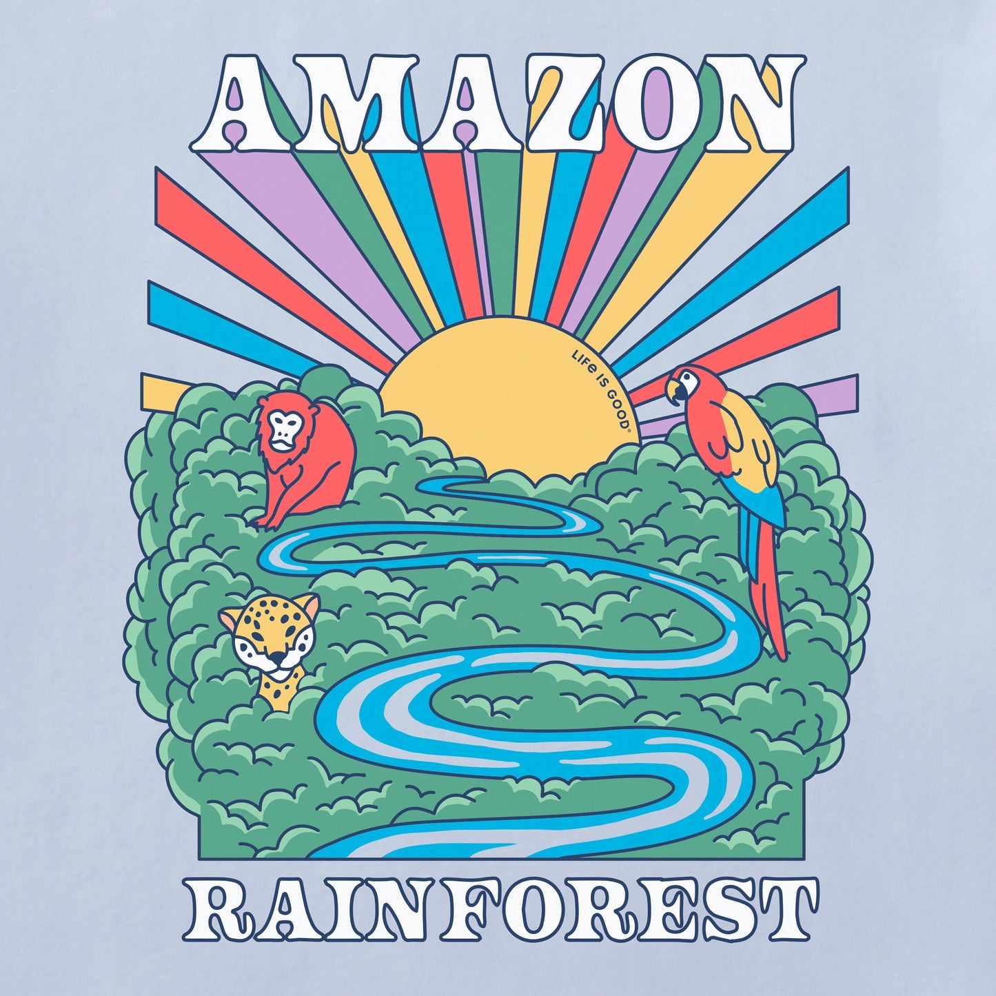 Kids Amazon Rainforest Short Sleeve Crusher Tee