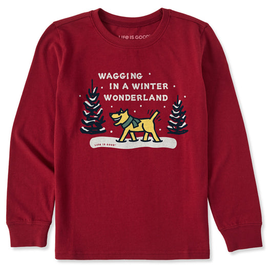 Kids Wagging Wonderland Rocket Long Sleeve Crusher Tee