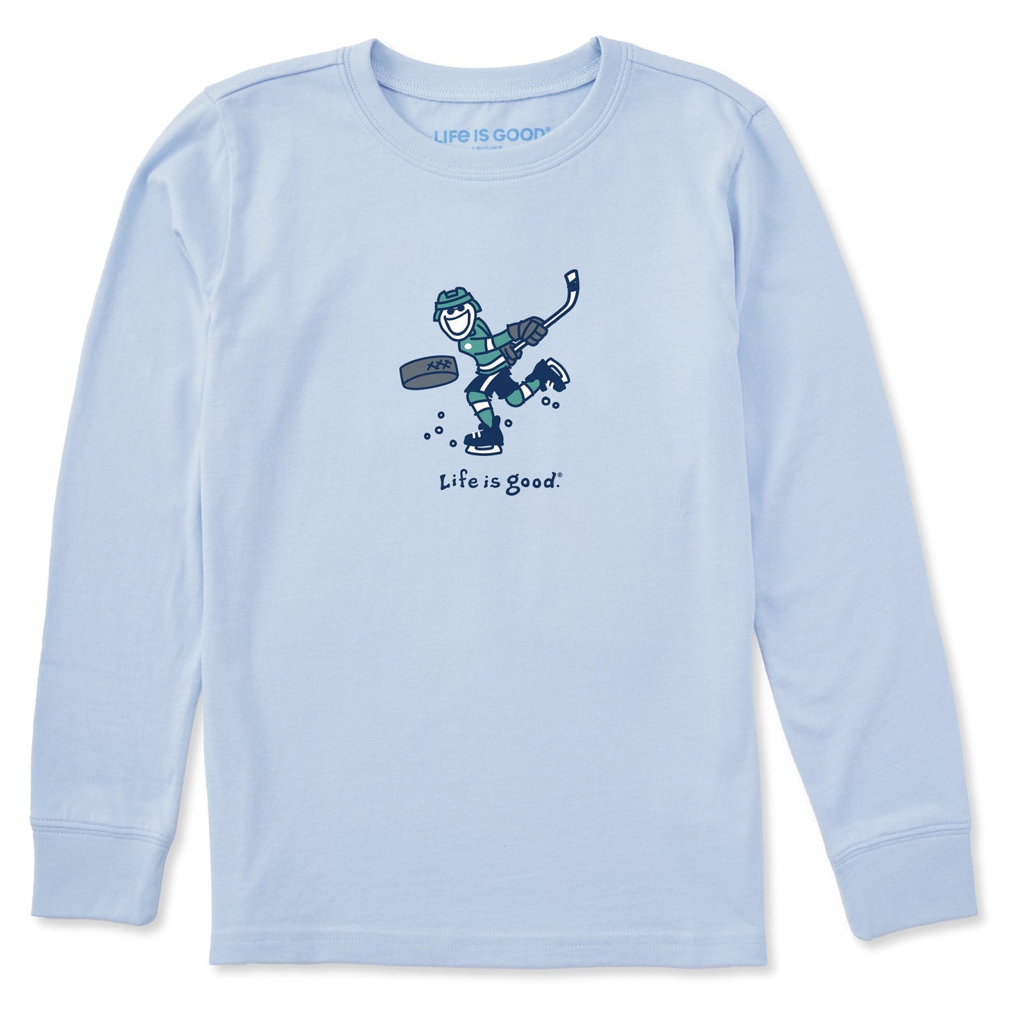 Kids Jake Slap Shot Long Sleeve Crusher Tee