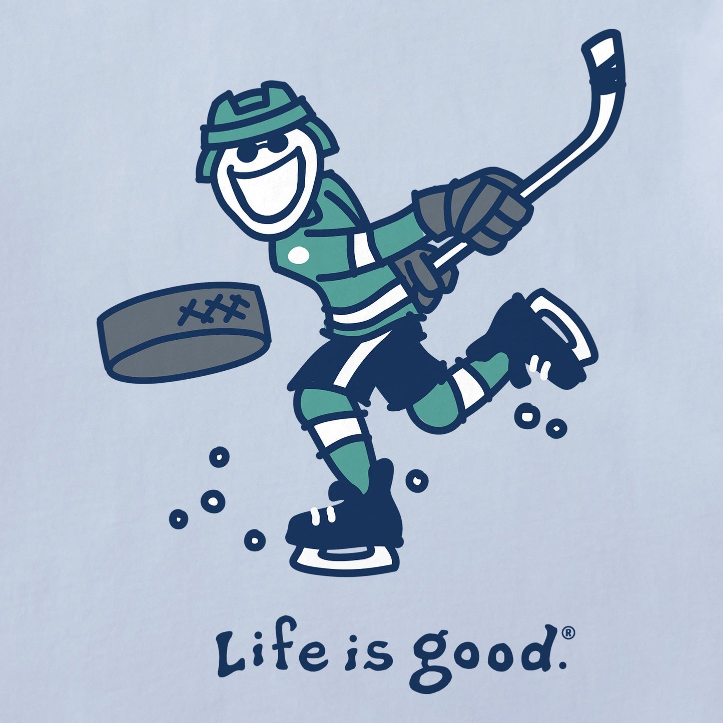 Kids Jake Slap Shot Long Sleeve Crusher Tee