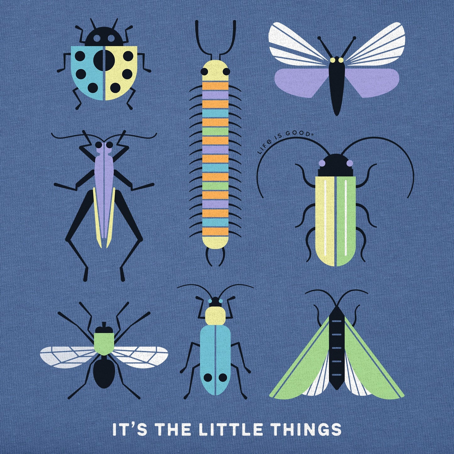 Kids It's the Little Things Bugs Long Sleeve Crusher Tee