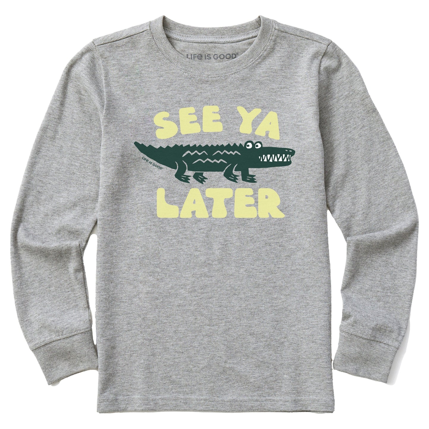Kids See Ya Later Alligator Long Sleeve Crusher Tee