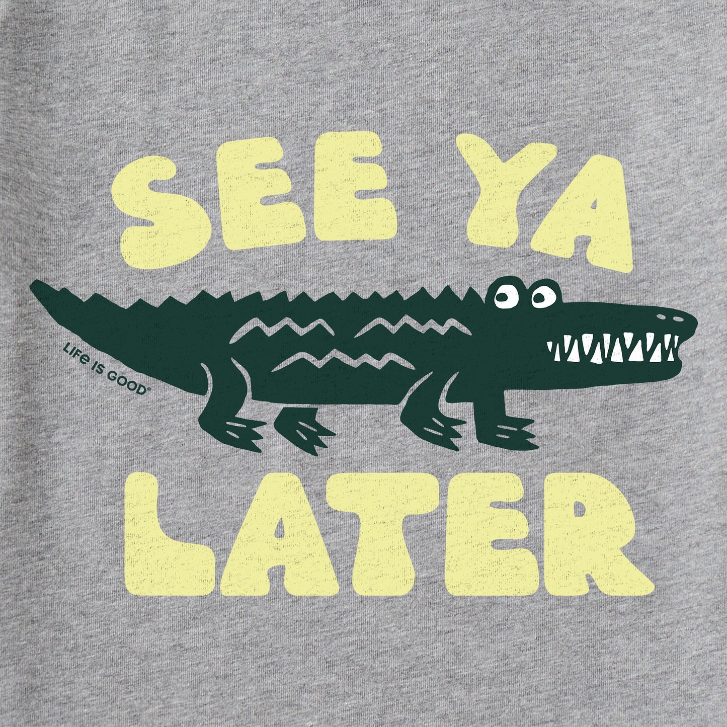 Kids See Ya Later Alligator Long Sleeve Crusher Tee