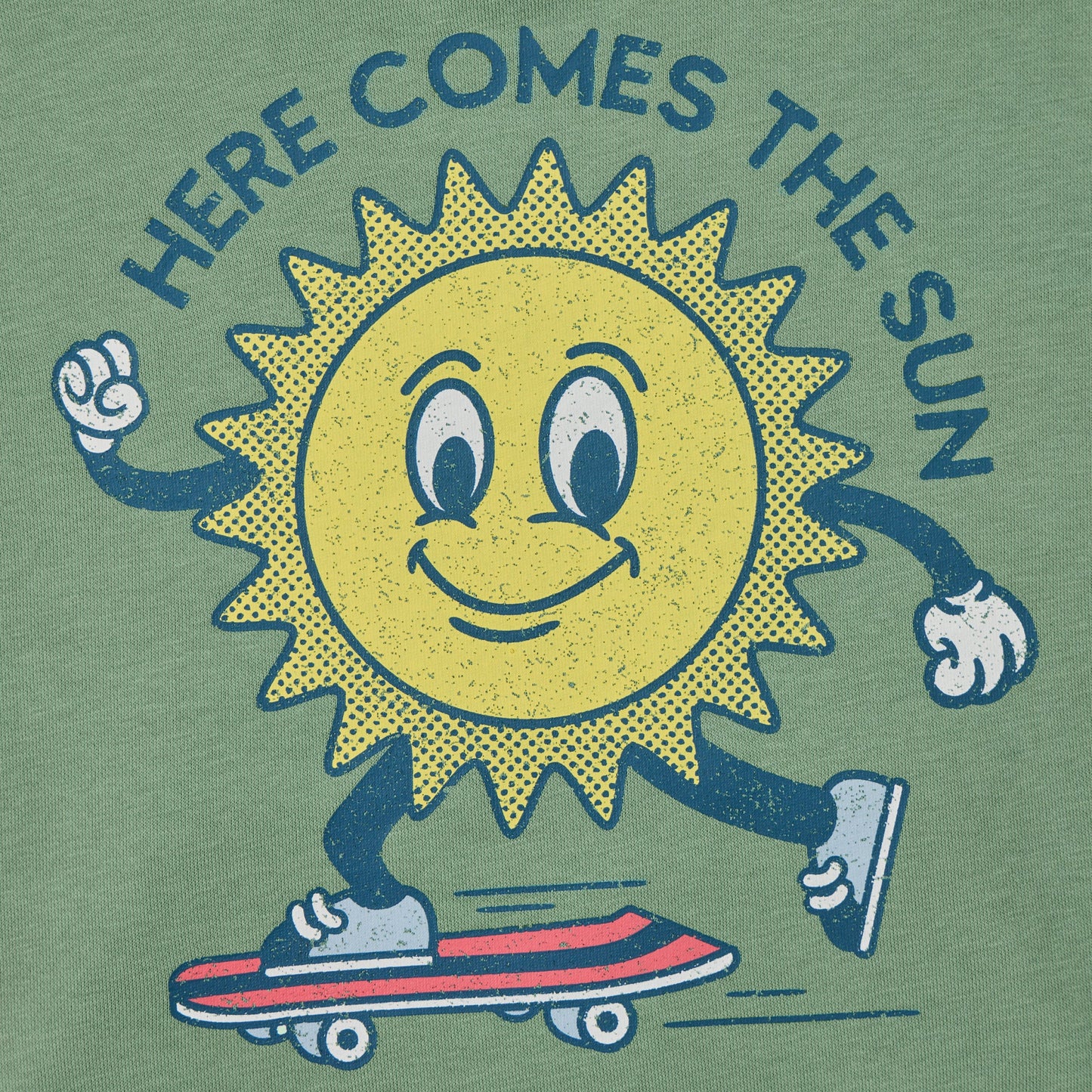 Kids Sunny Checkerboard Good Vibes Fleece Hoodie