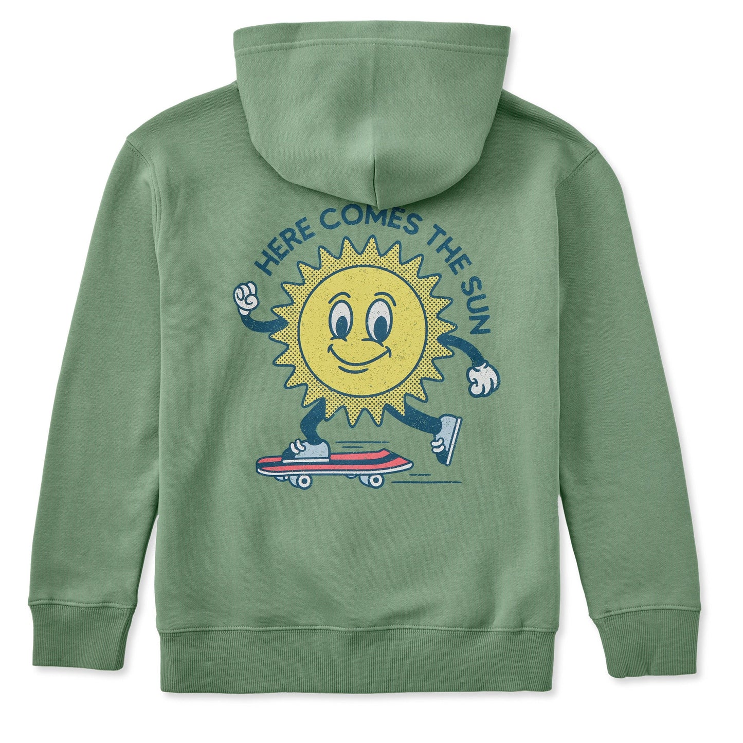 Kids Sunny Checkerboard Good Vibes Fleece Hoodie