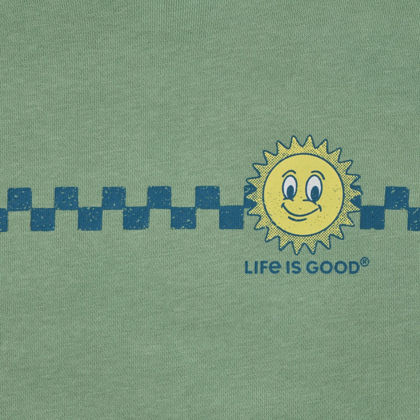 Kids Sunny Checkerboard Good Vibes Fleece Hoodie