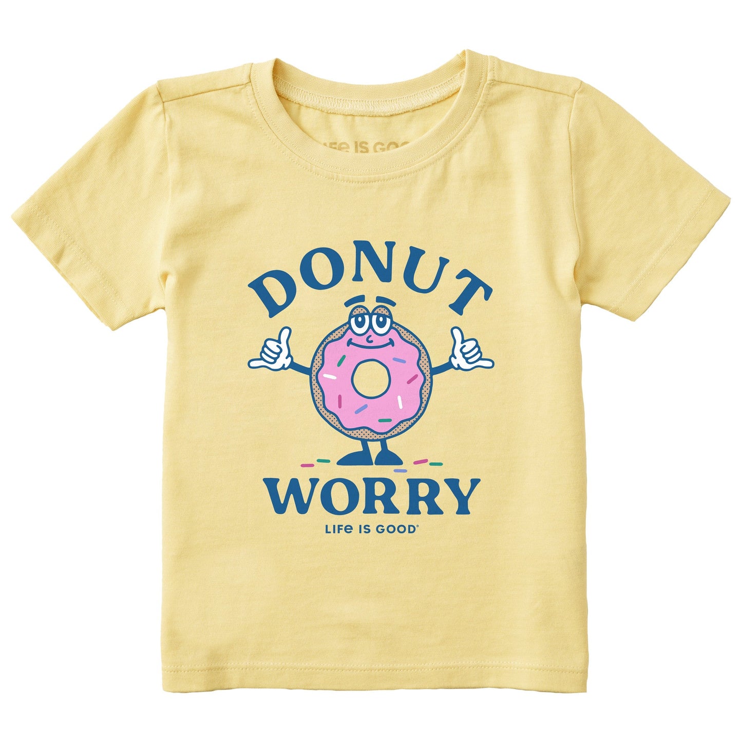 Toddler Donut Worry Short Sleeve Crusher Tee