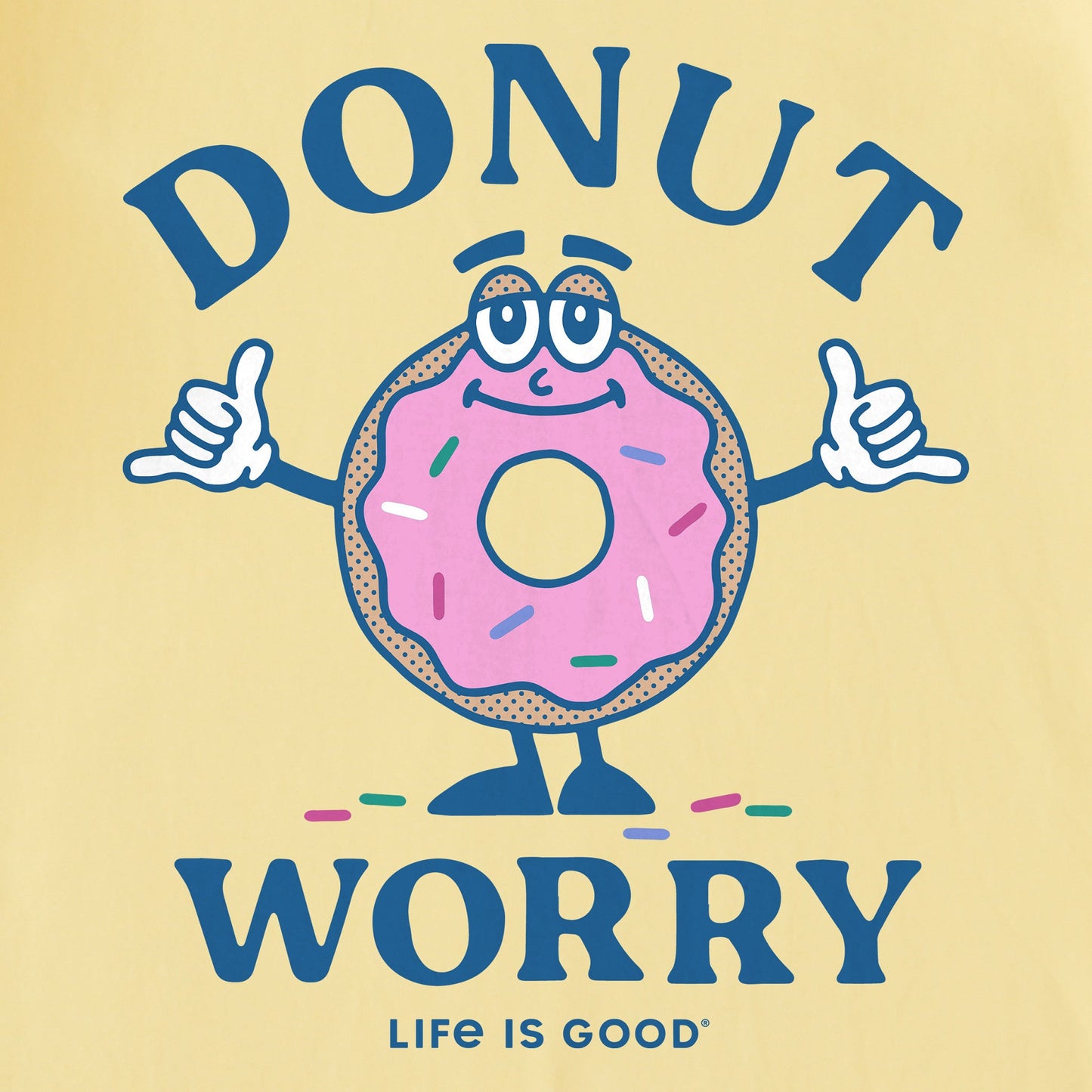 Toddler Donut Worry Short Sleeve Crusher Tee