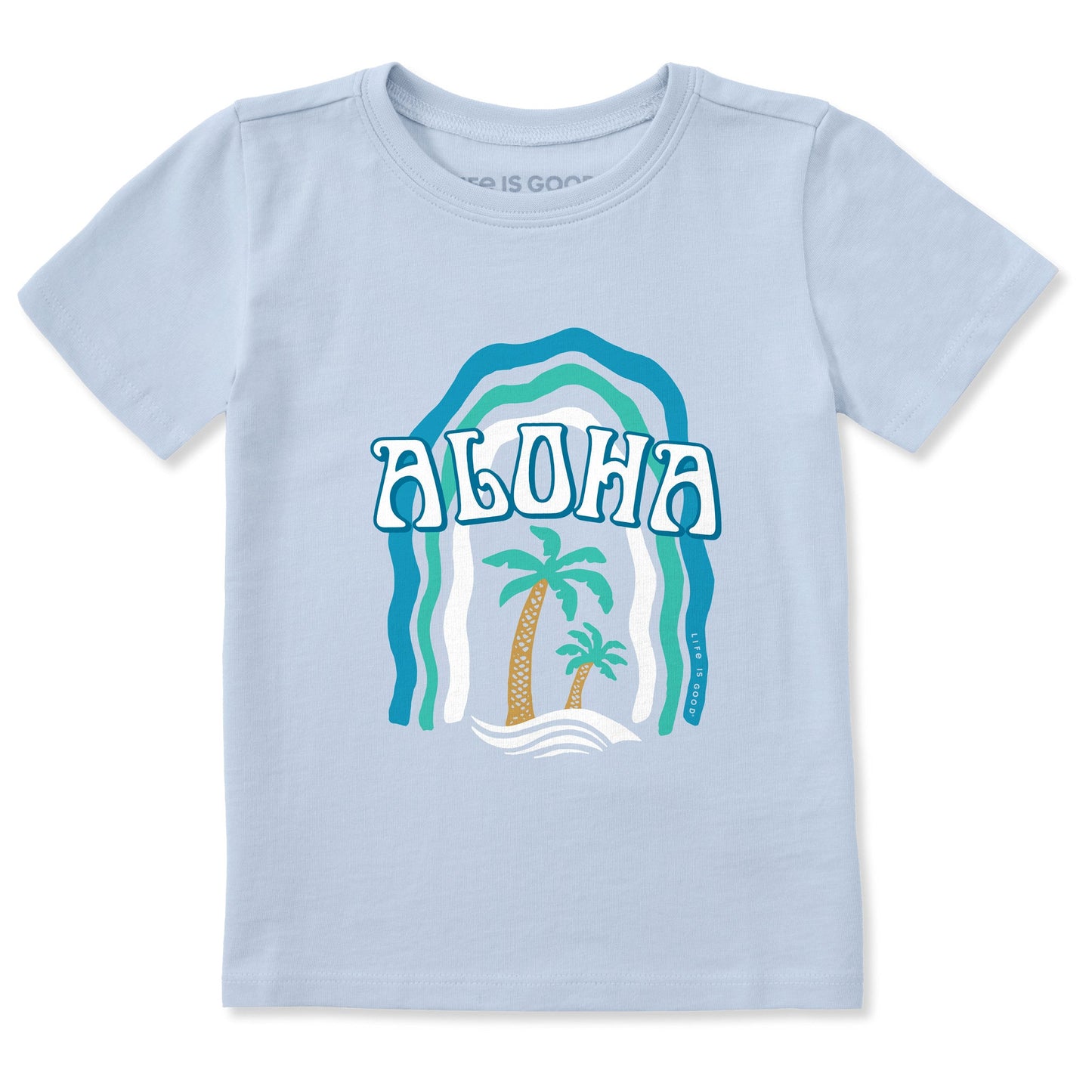Toddler Aloha Palms Short Sleeve Crusher Tee