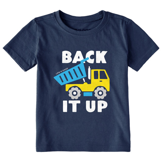 Toddler Back it Up Dump Truck Short Sleeve Crusher Tee