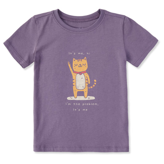 Toddler Cat I'm the Problem Short Sleeve Crusher Tee