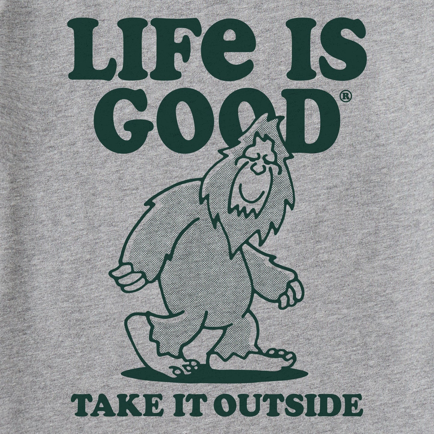 Toddler Take it Outside Sasquatch Short Sleeve Crusher Tee