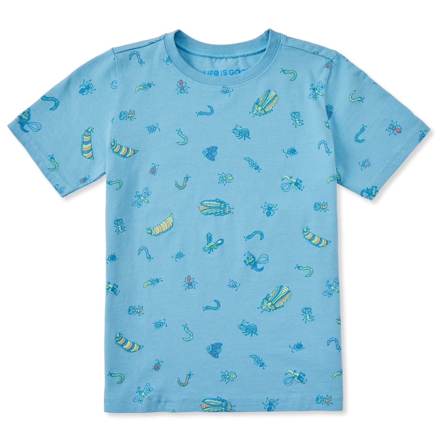 Toddler Doodle Bug Pattern Short Sleeve Crusher Tee