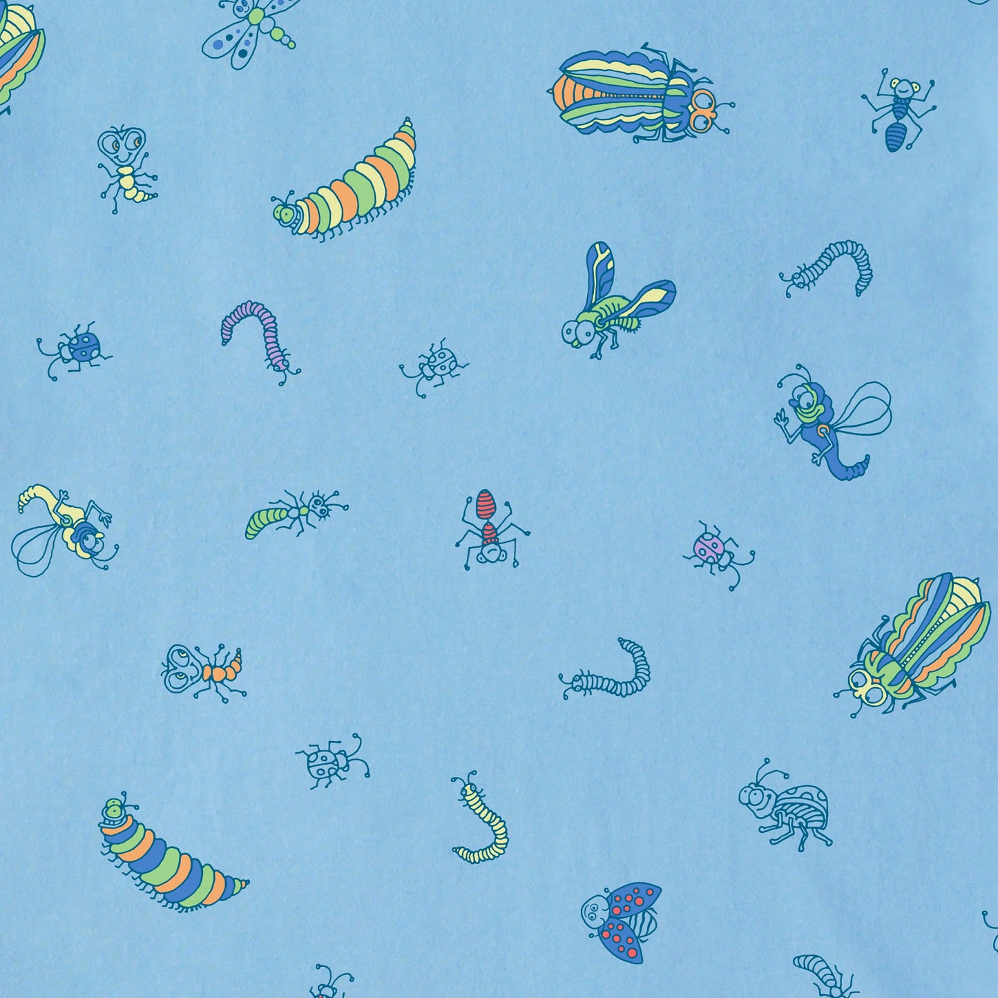 Toddler Doodle Bug Pattern Short Sleeve Crusher Tee