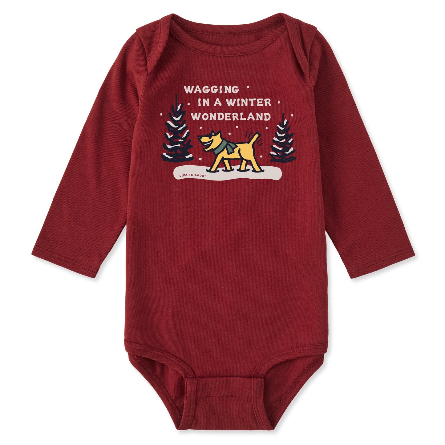 Baby Wagging Wonderland Rocket Long Sleeve Crusher Bodysuit