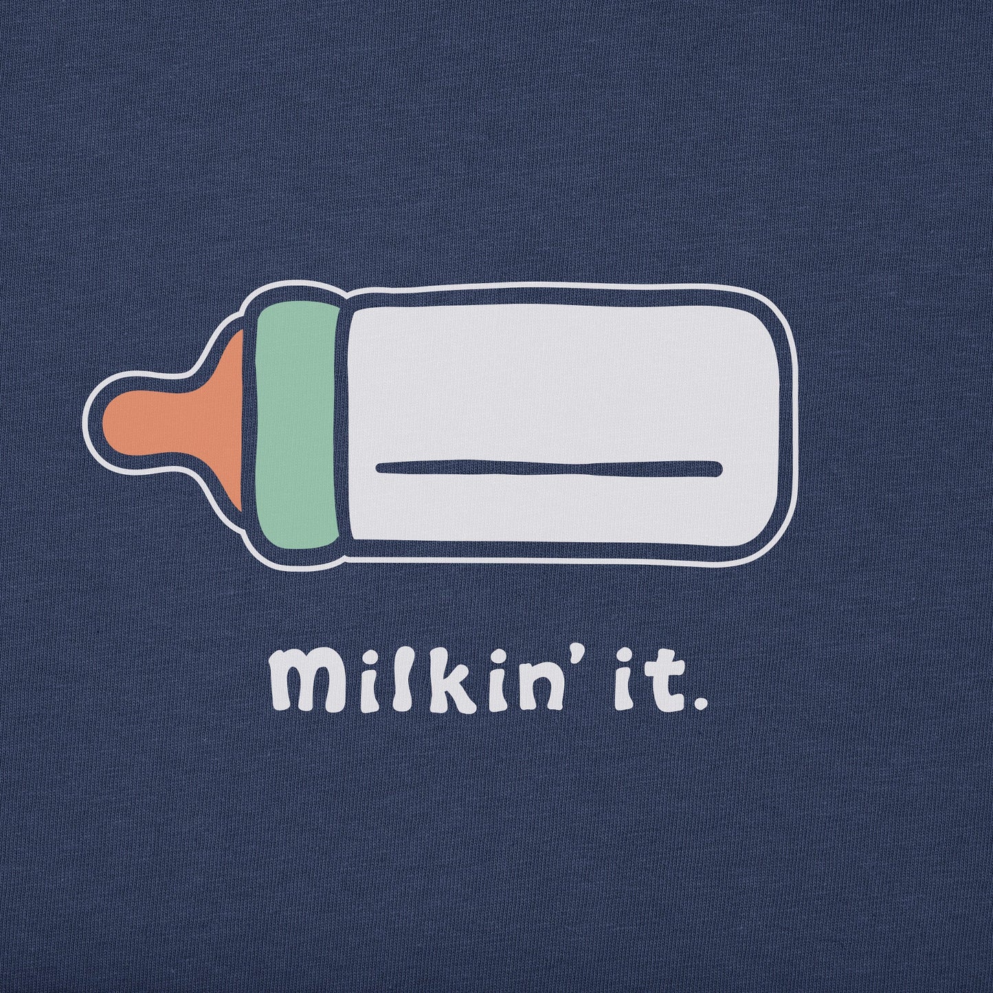 Baby Milkin It Long Sleeve Crusher Bodysuit