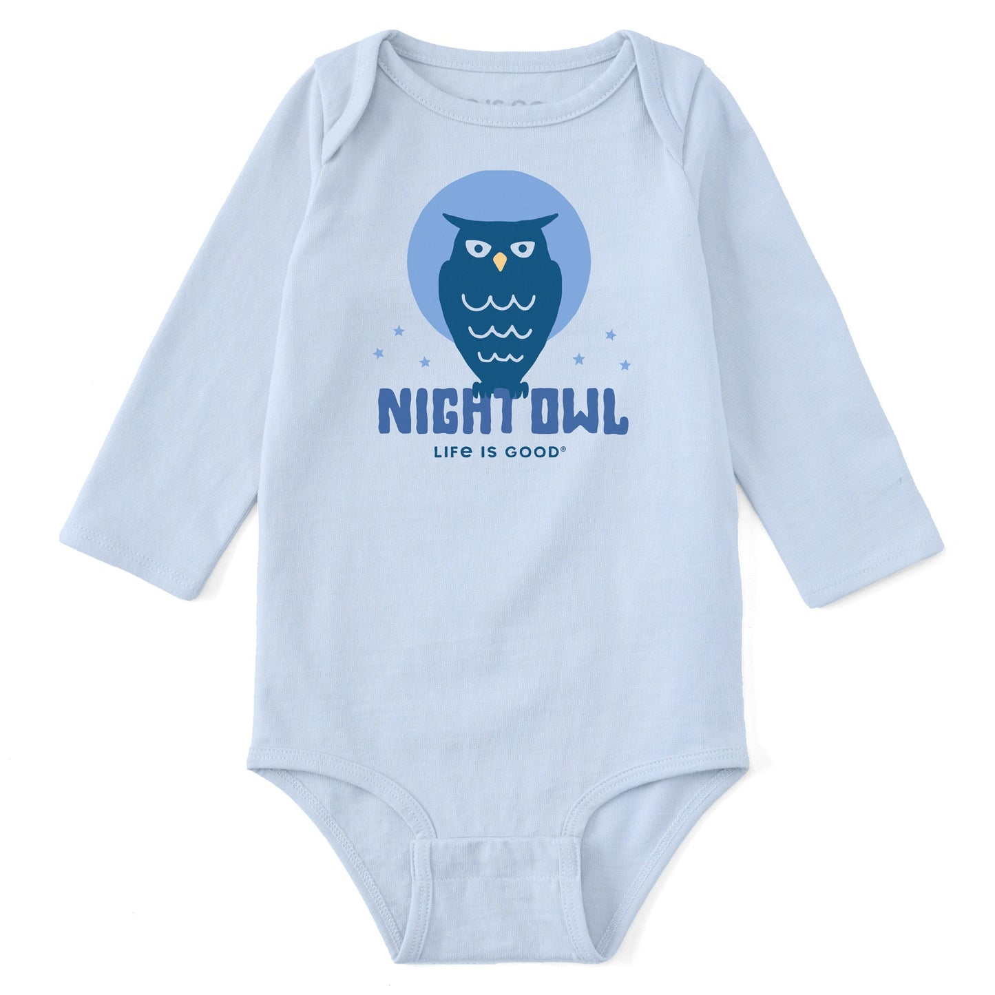 Baby Crafty Night Owl Clean Long Sleeve Crusher Bodysuit