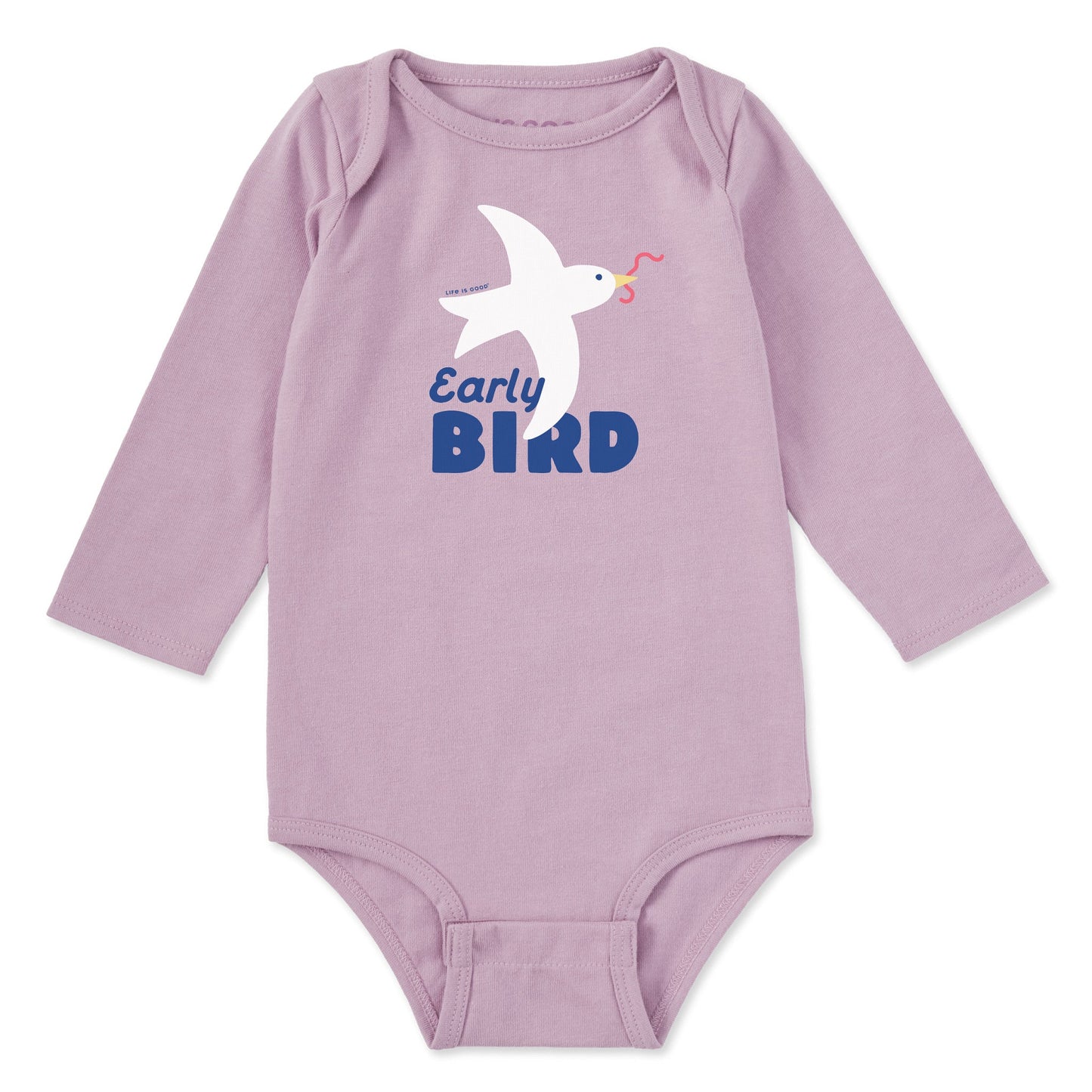Baby Early Bird Long Sleeve Crusher Bodysuit