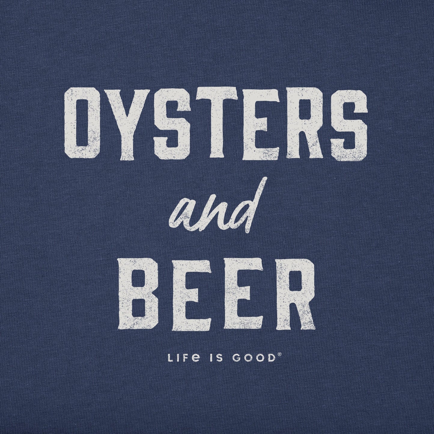 Men's Oysters and Beer Short Sleeve Crusher Tee