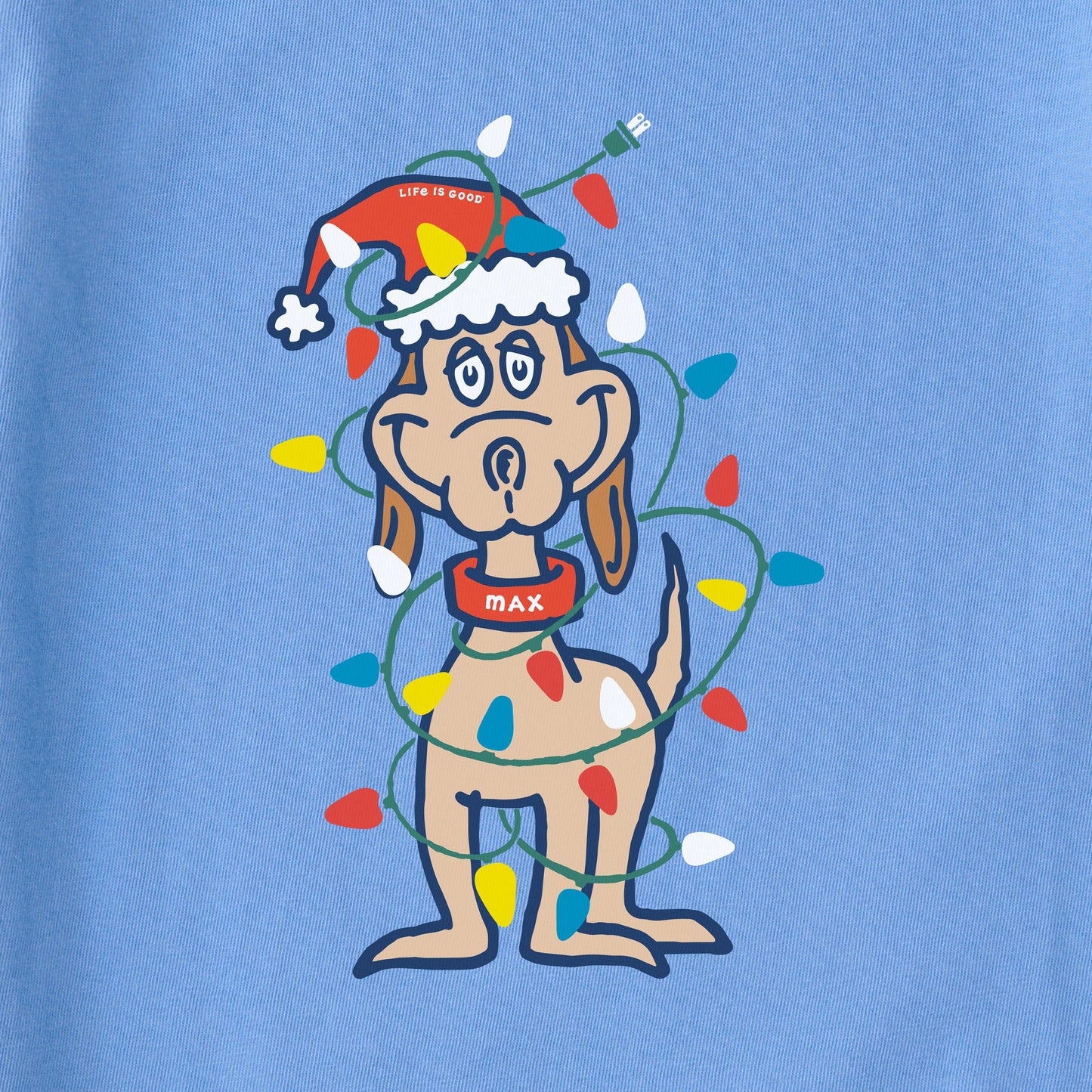 Kids Max Merry Woofmas Long Sleeve Crusher Tee