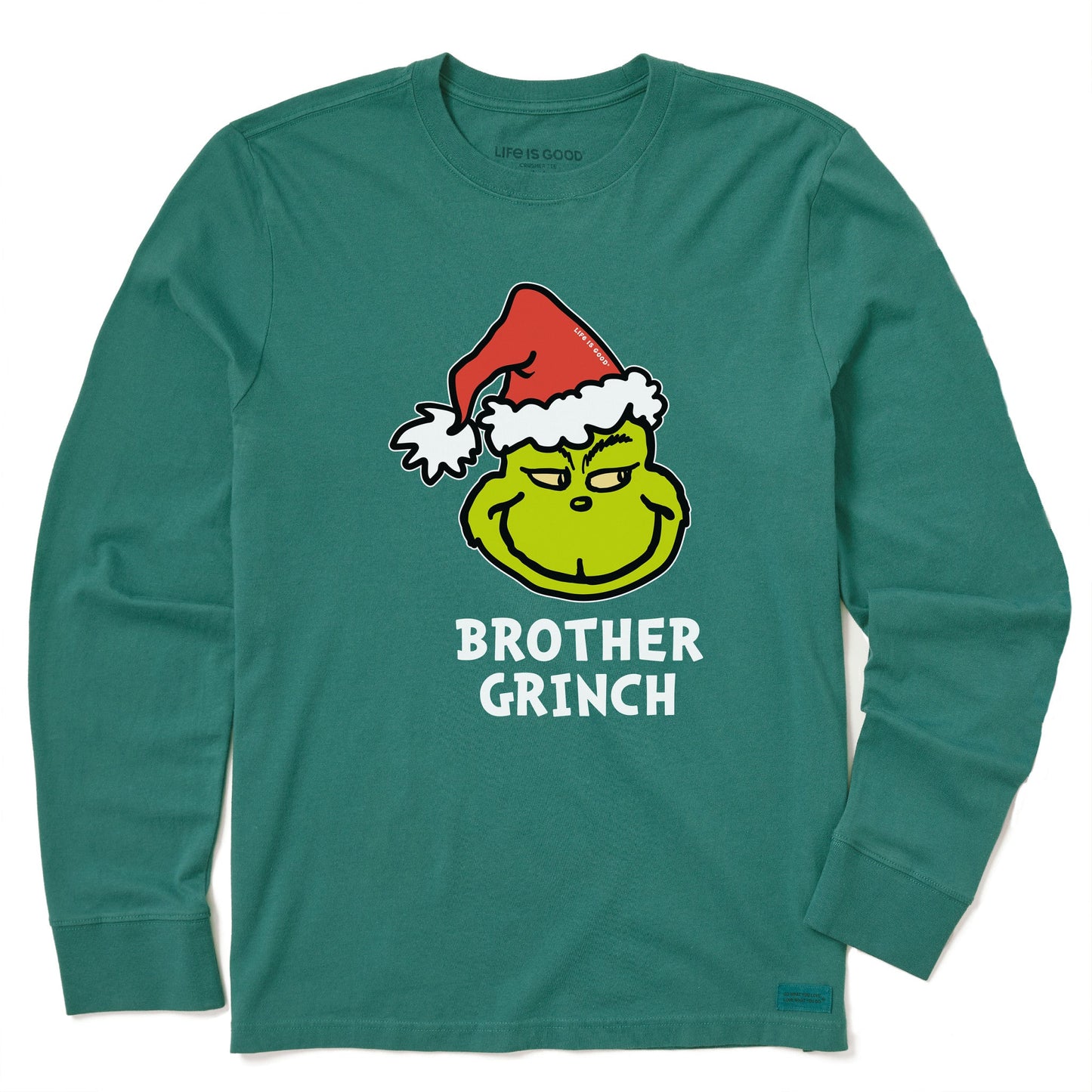 Kids Brother Grinch Long Sleeve Crusher Tee