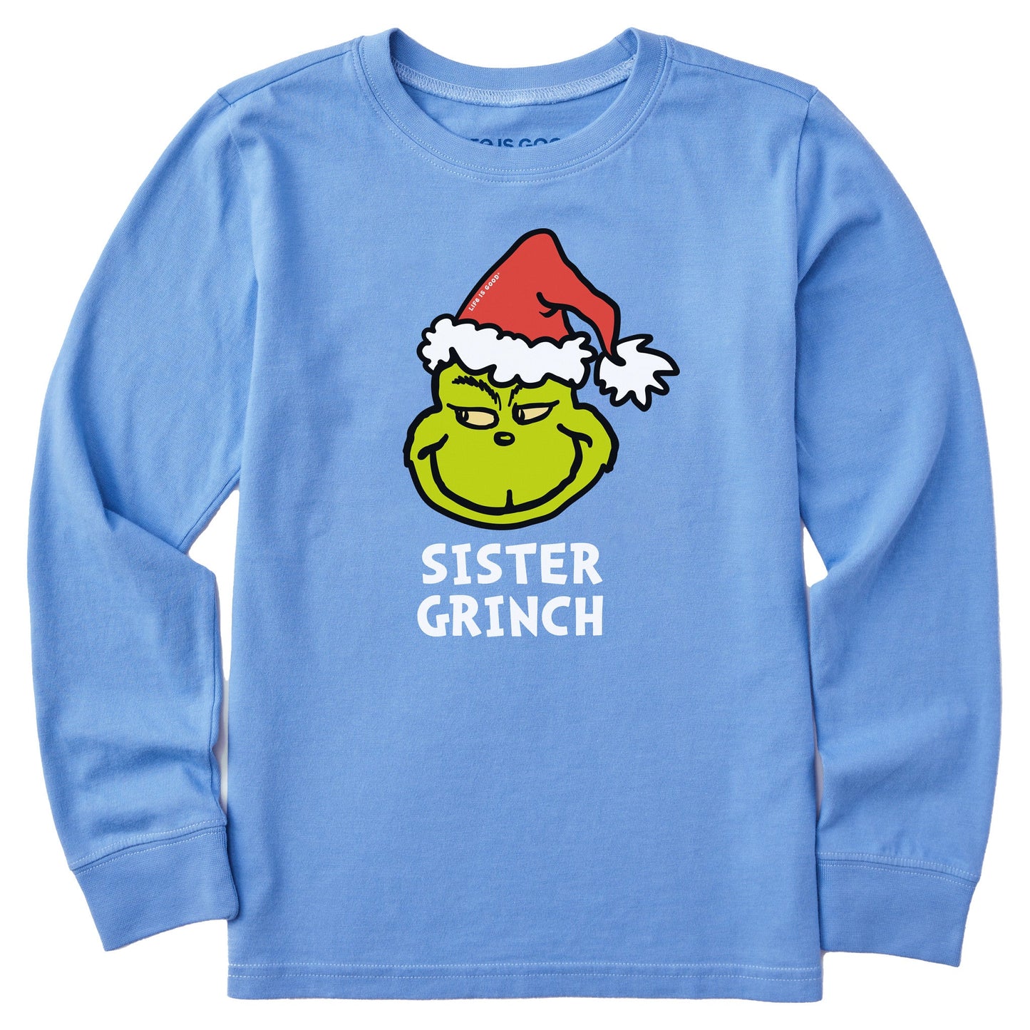 Kids Sister Grinch Long Sleeve Crusher Tee