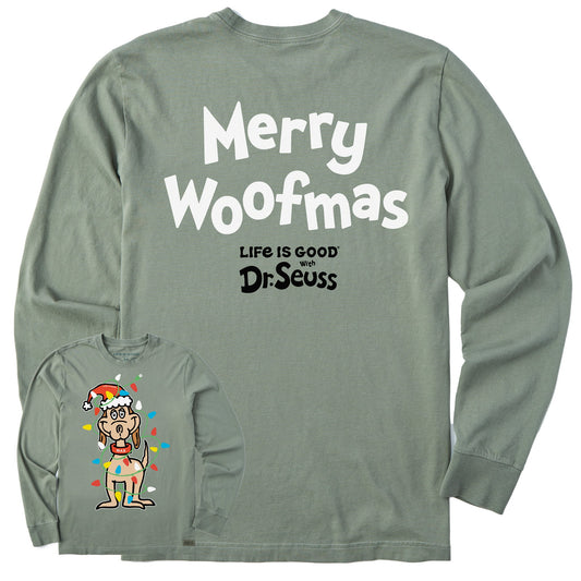 Men's Max Merry Woofmas Long Sleeve Crusher Tee