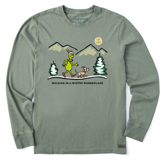 Men's Grinch and Max Scape Long Sleeve Crusher Tee