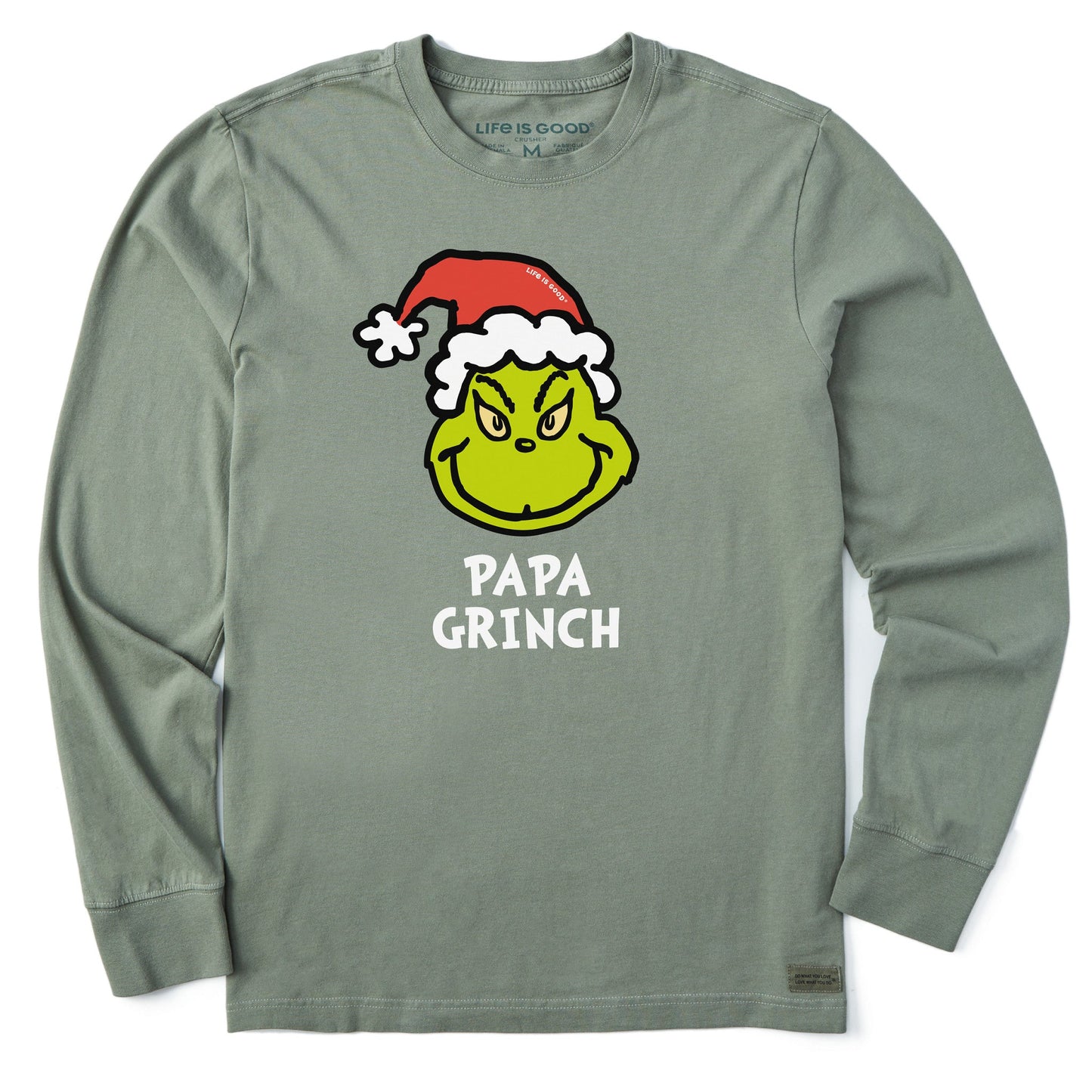Men's Papa Grinch Long Sleeve Crusher Tee