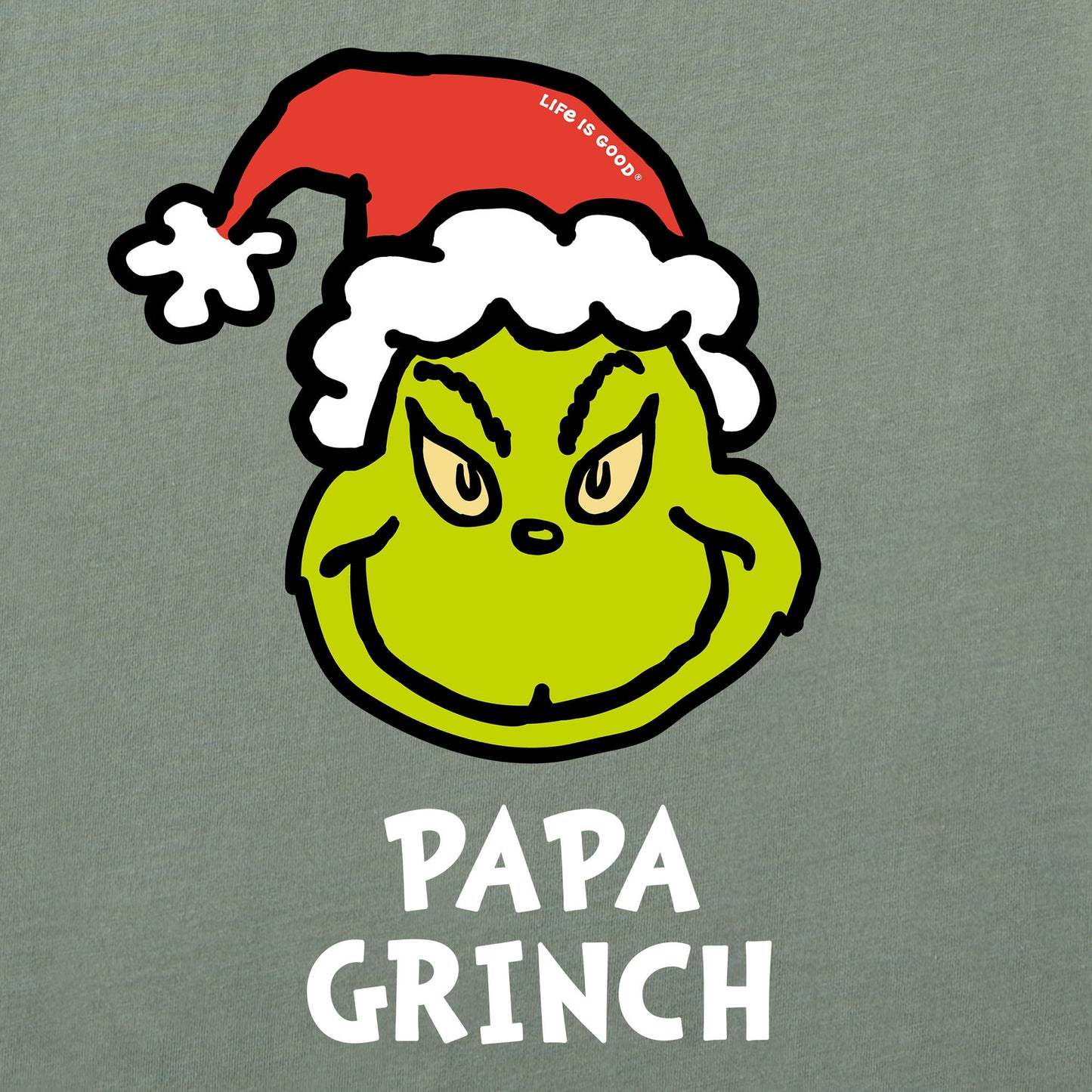 Men's Papa Grinch Long Sleeve Crusher Tee