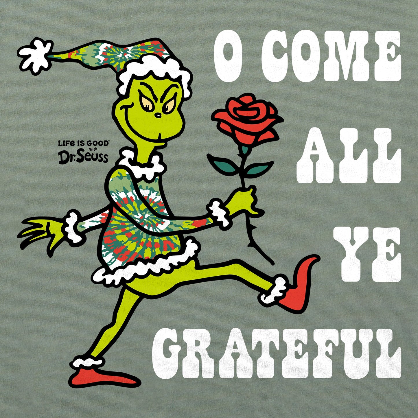 Men's Grateful Grinch Long Sleeve Crusher Tee