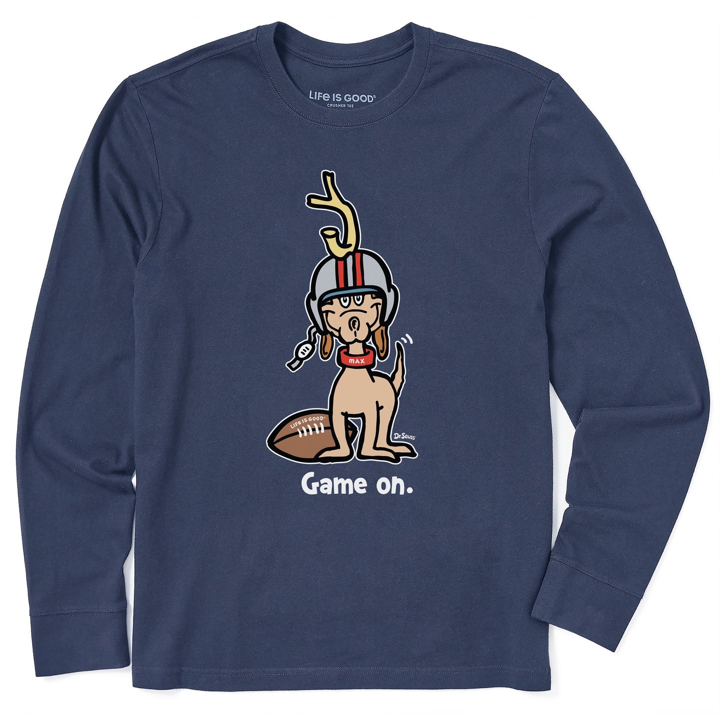 Men's Game On Football Max Long Sleeve Crusher Tee