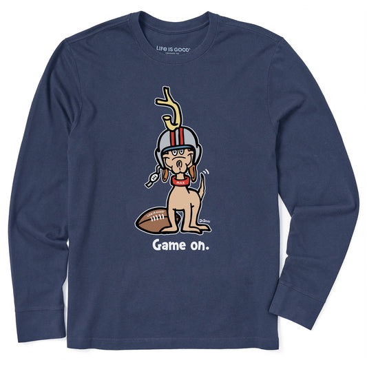 Men's Game On Football Max Long Sleeve Crusher Tee