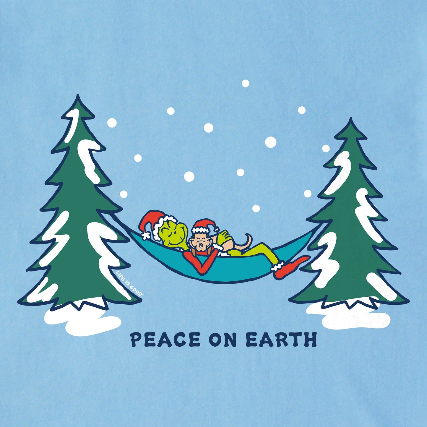 Men's Grinch and Max Hammock Long Sleeve Crusher Tee