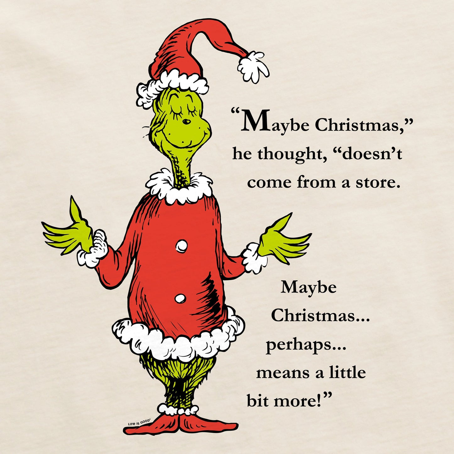 Women's Grinch Meaning of Christmas Long Sleeve Crusher Tee