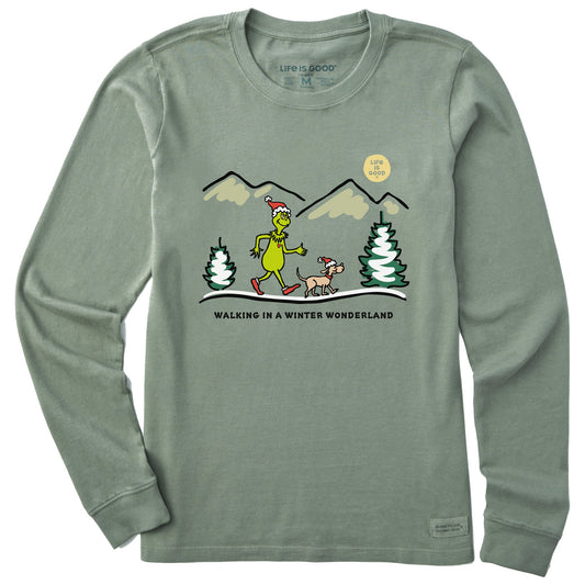 Women's Grinch and Max Scape Long Sleeve Crusher Tee