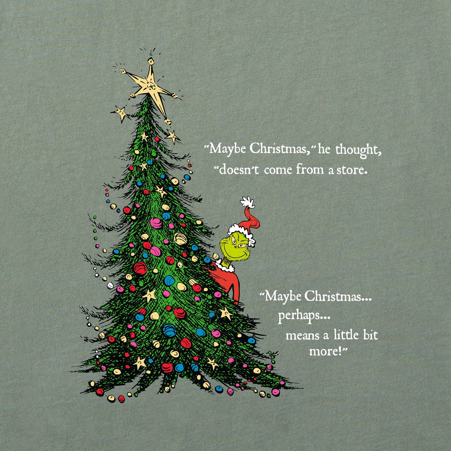 Women's Grinch Christmas Means More Long Sleeve Crusher Tee