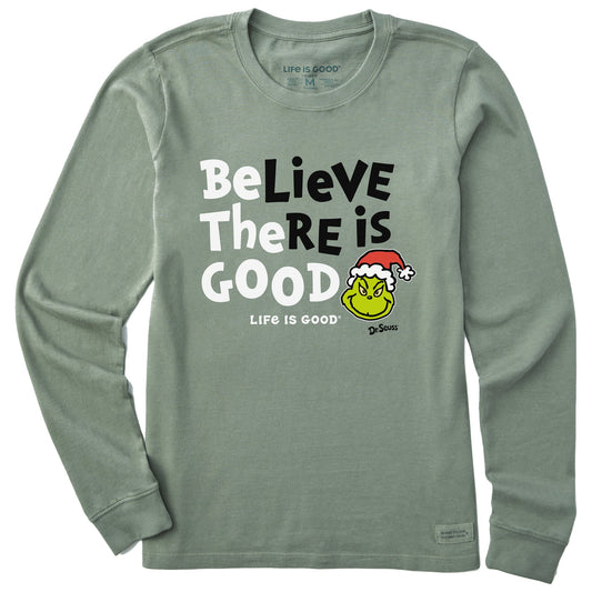 Women's Be The Good Grinch Long Sleeve Crusher Tee