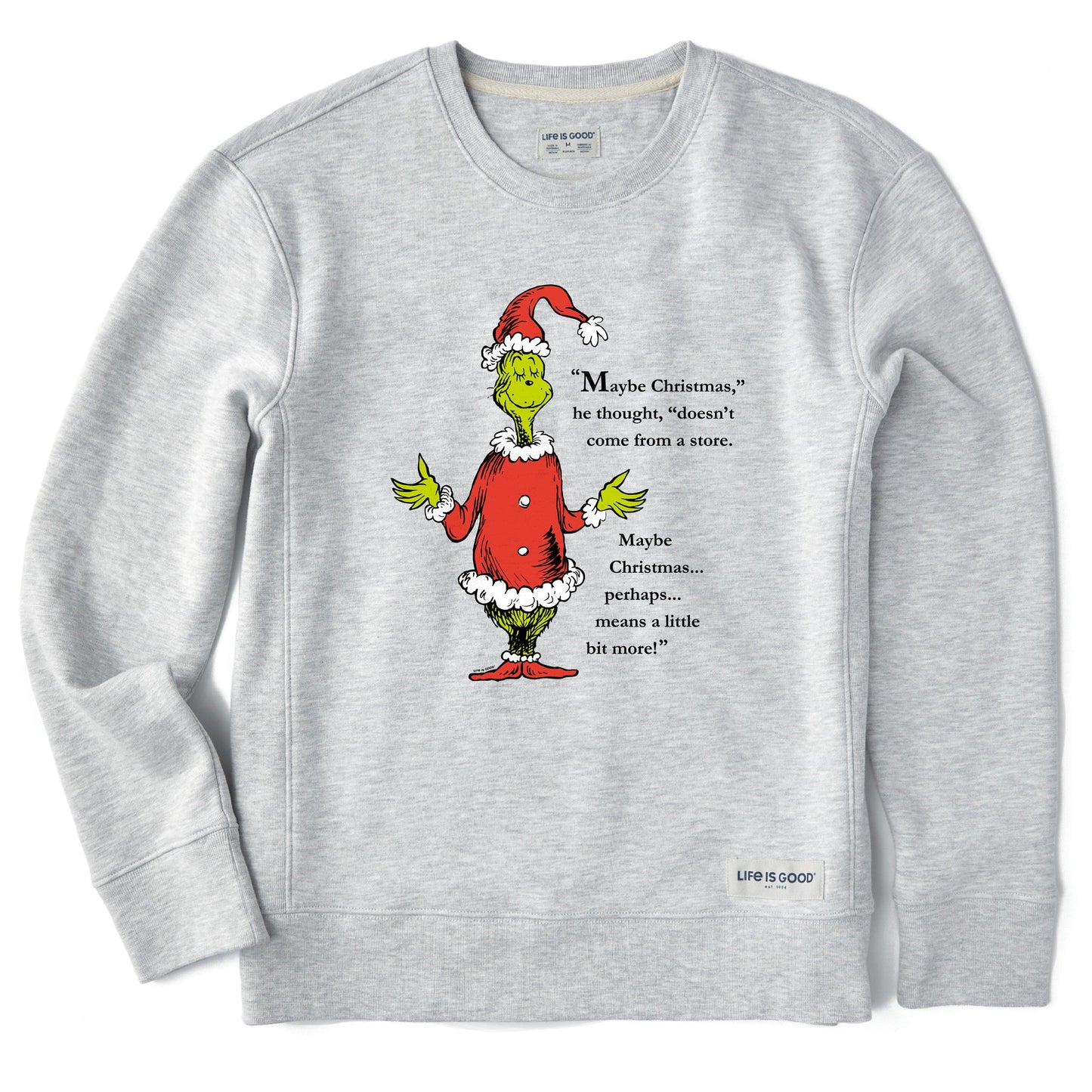 Women's Grinch Meaning of Christmas Simply True Crew