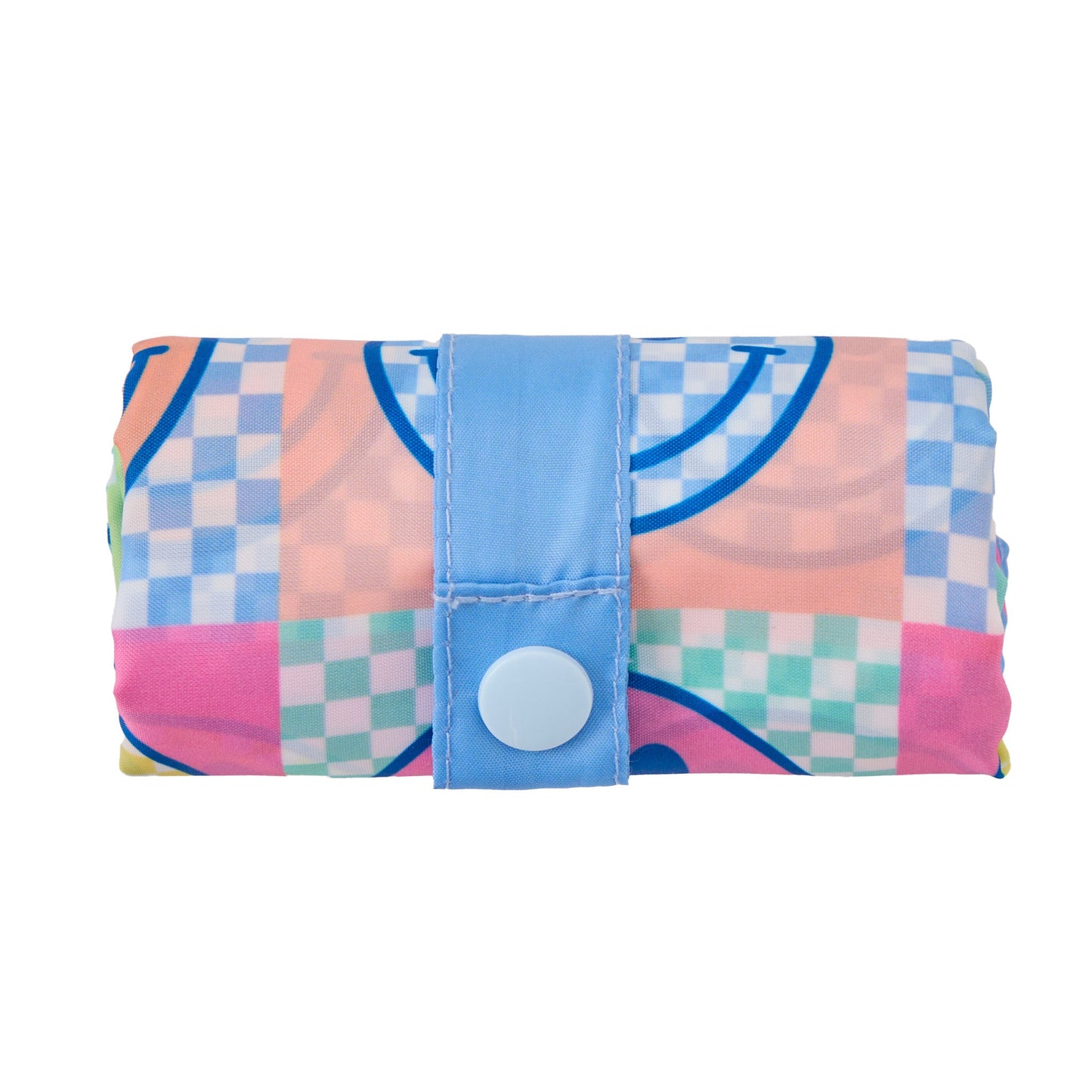 Checkered Smiles Roll and Go Tote