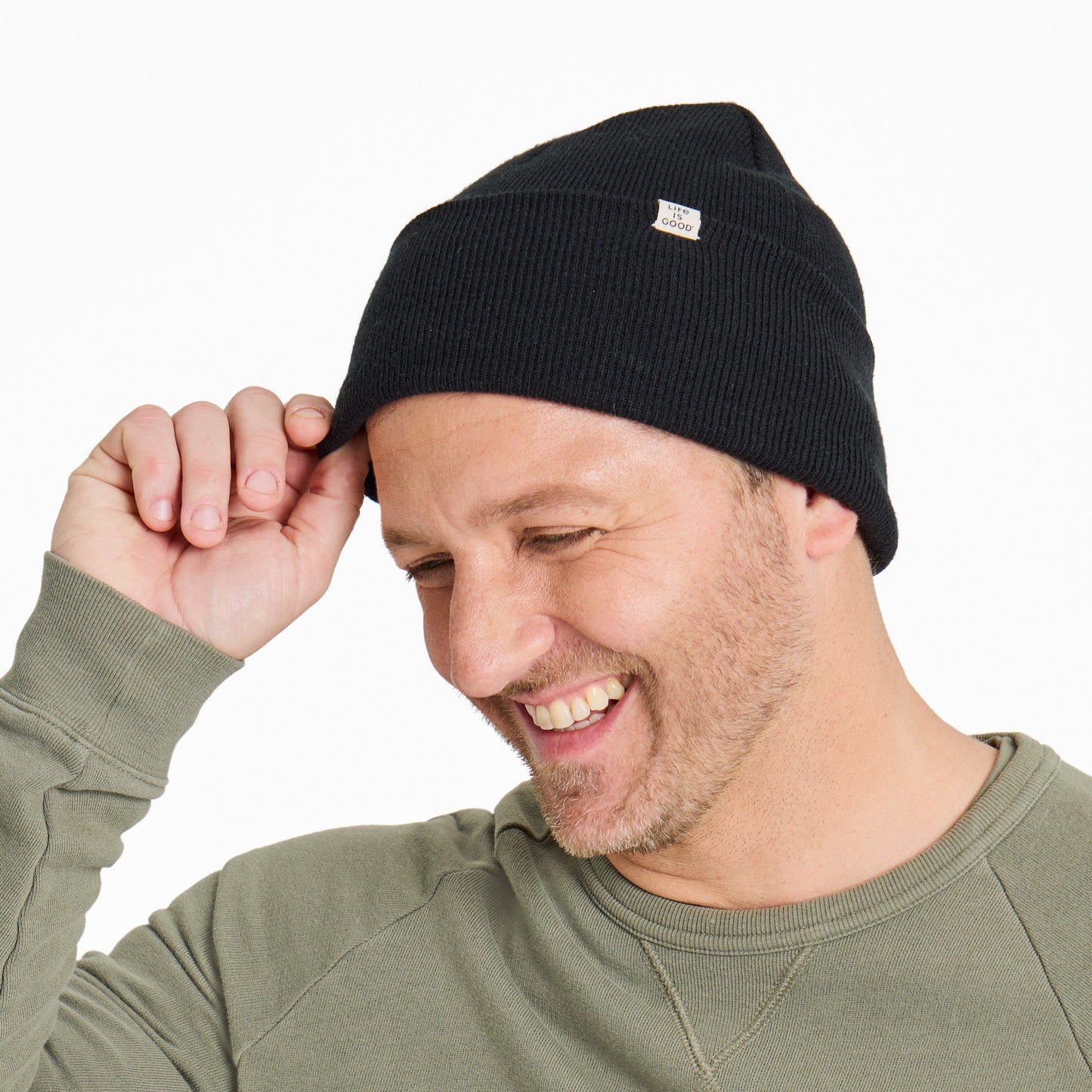 Adult Unisex Solid Cuff Beanie