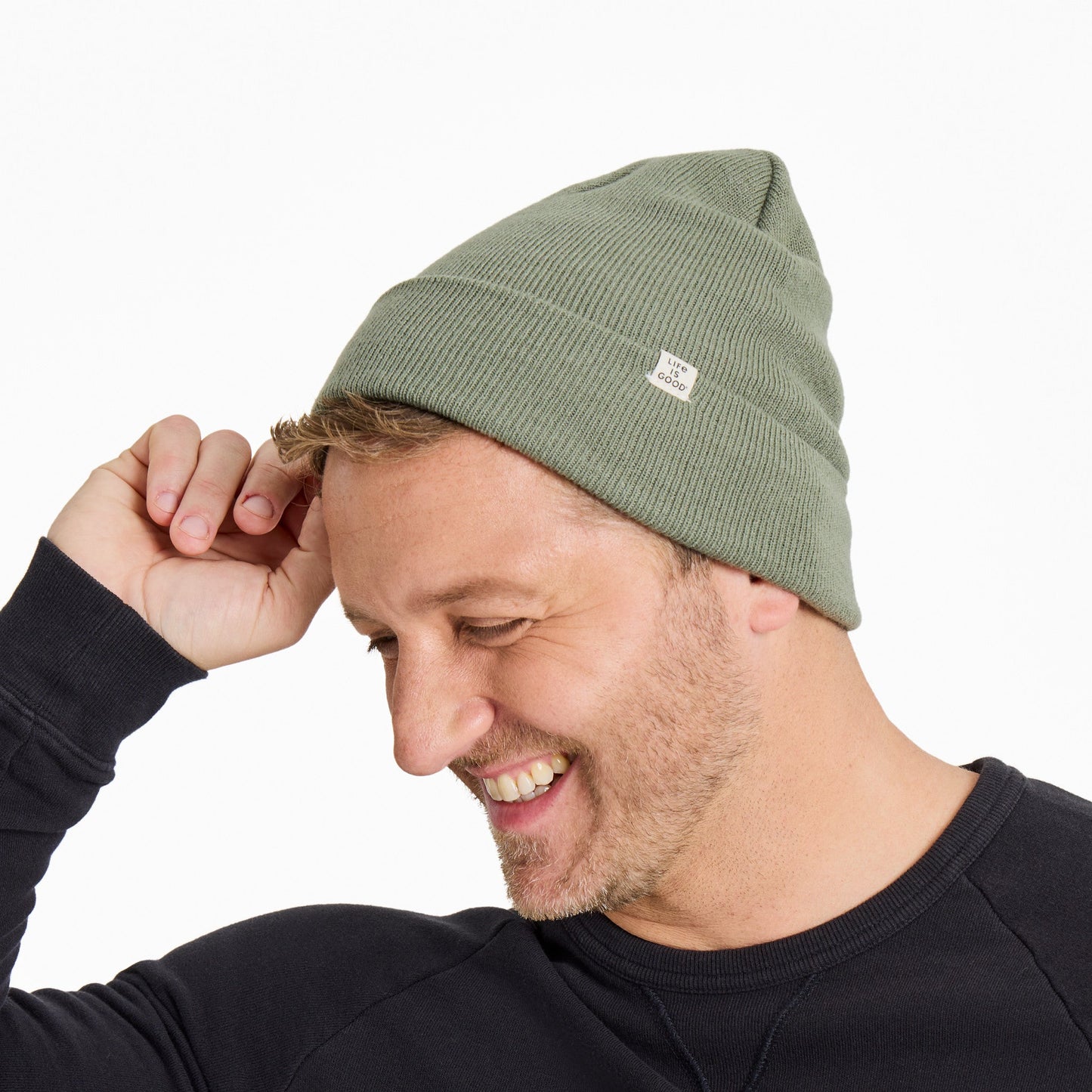 Adult Unisex Solid Cuff Beanie