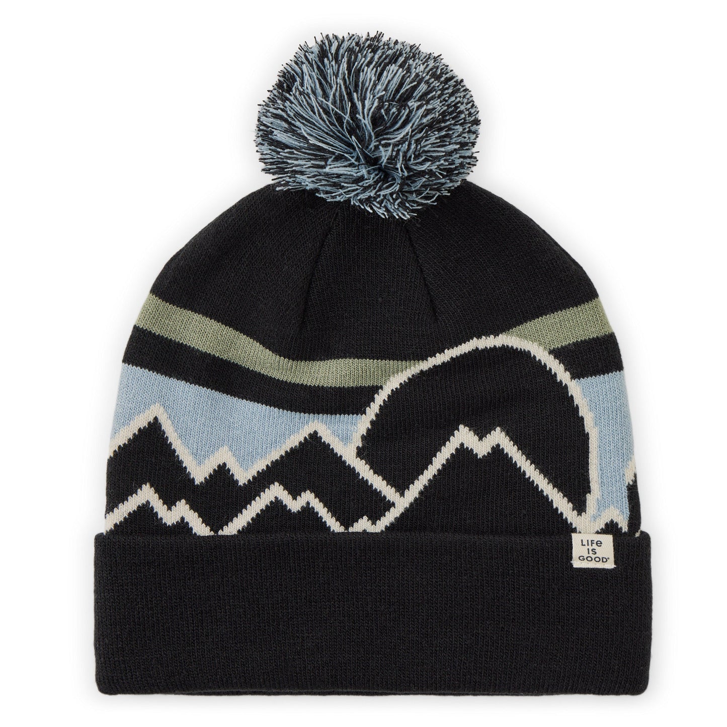 Adult Unisex Stripe Mountains & Sun So Chill Beanie