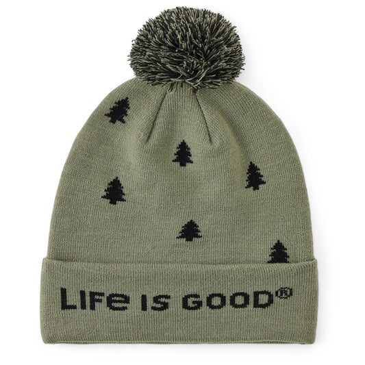 Adult Unisex Simple Pine Pattern So Chill Beanie