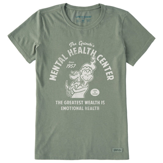 Women's Grinch Max Mental Health Center Short Sleeve Crusher Tee