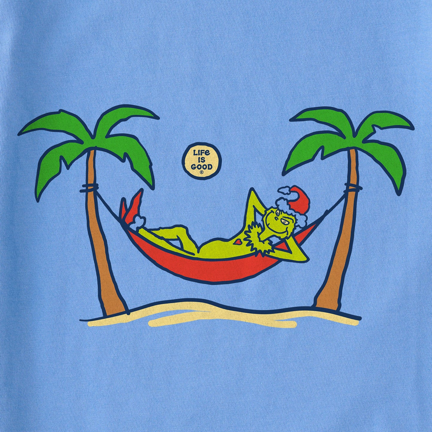 Women's Grinch Gave Back Christmas Beach Short Sleeve Crusher Tee