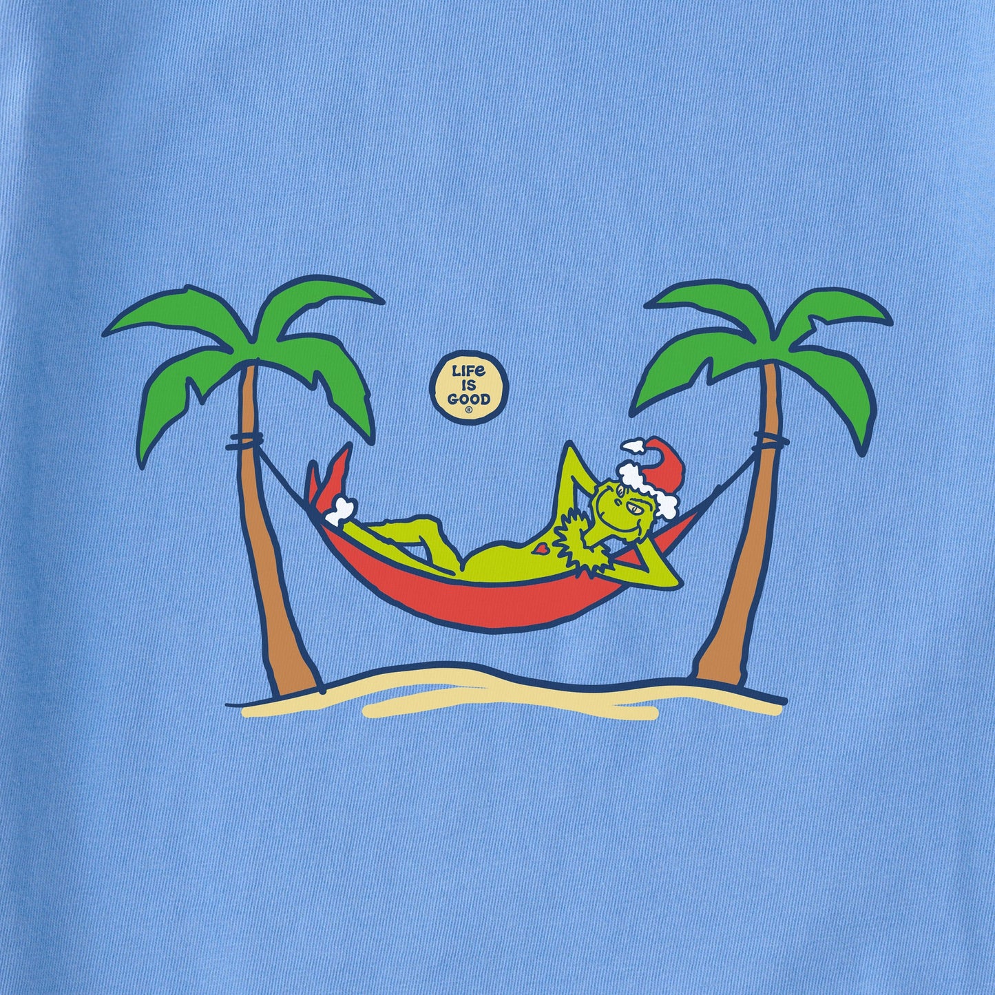 Women's Grinch Gave Back Christmas Beach Short Sleeve Crusher Tee