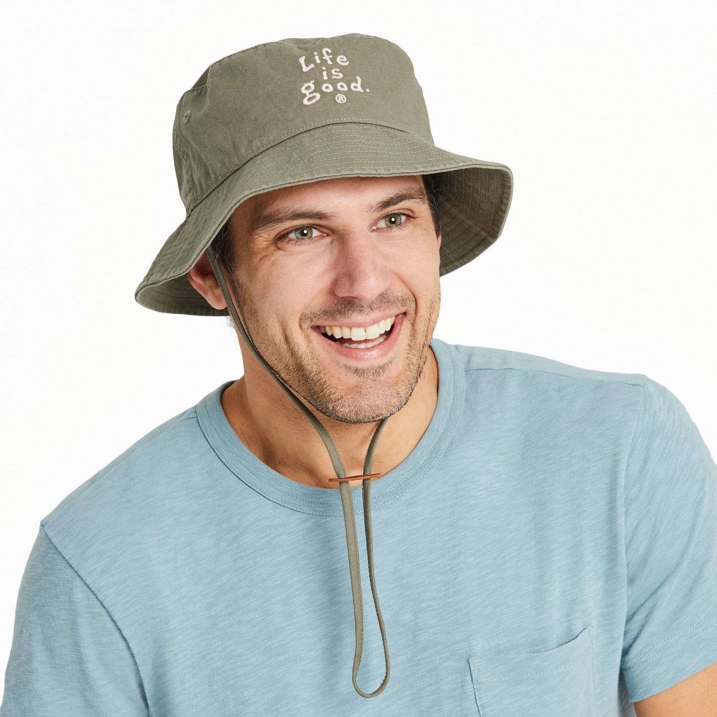 Adult Unisex LIG Vintage Wordmark Stacked Bucket Hat